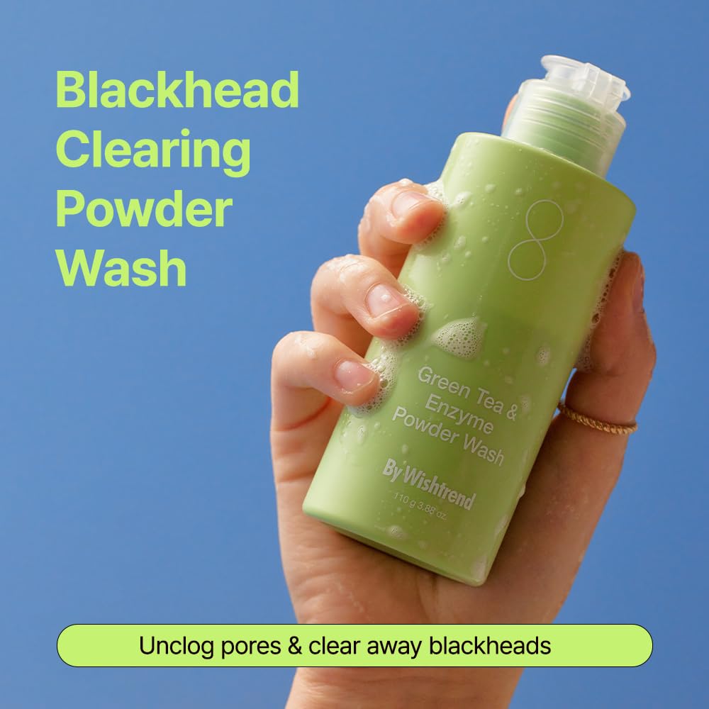 BY WISHTREND Green Tea and Enzyme Powder Face Wash, All-in-One